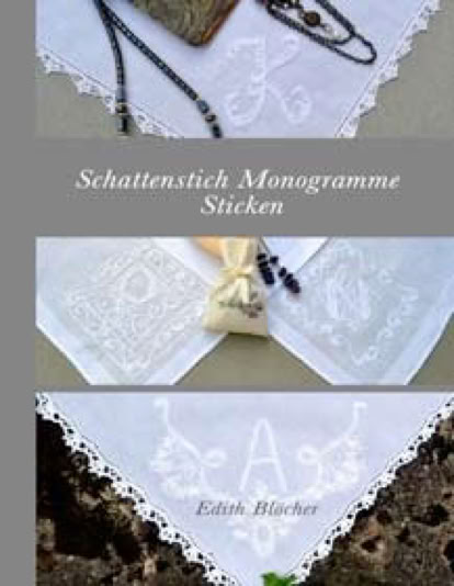 Schattenstich Stickerei die Seite zur Technik