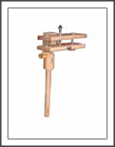 Klemme mit Stab und Gelenk für Stickrahmen