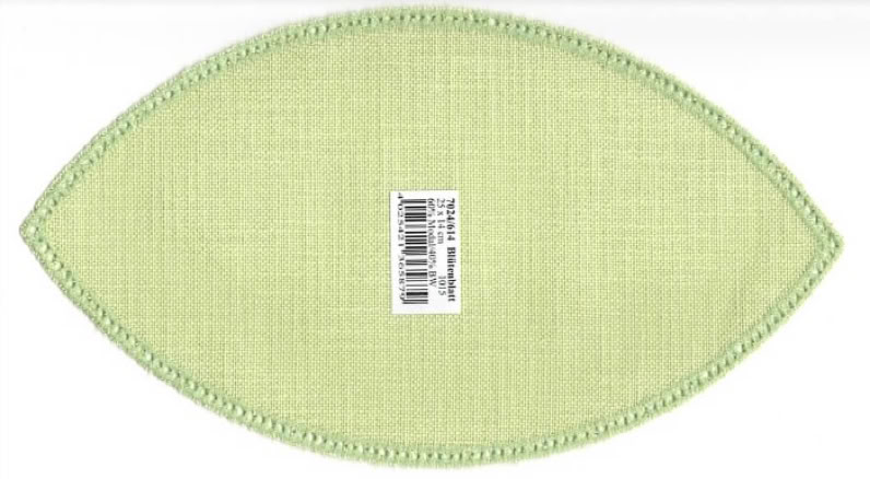 Lochrandform Blatt gruen