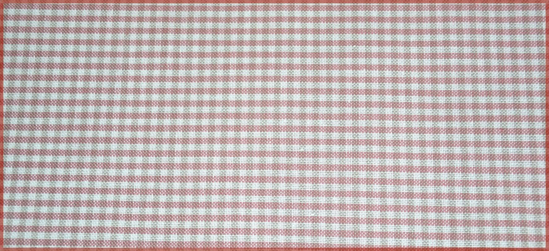 Rico Unter -  Deckenstoff kleines Karo in altrose und beige