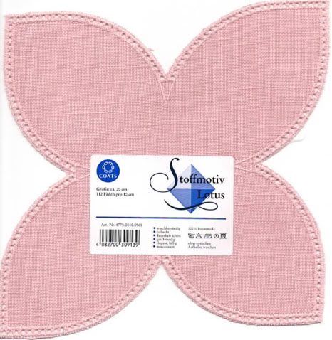 Zweigart Lochrand Lotus altrosa